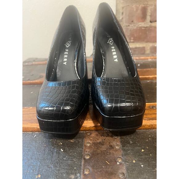 Katy Perry The Uplift Slip on Platform Moc Croc Pumps 6.5 - Picture 4 of 8